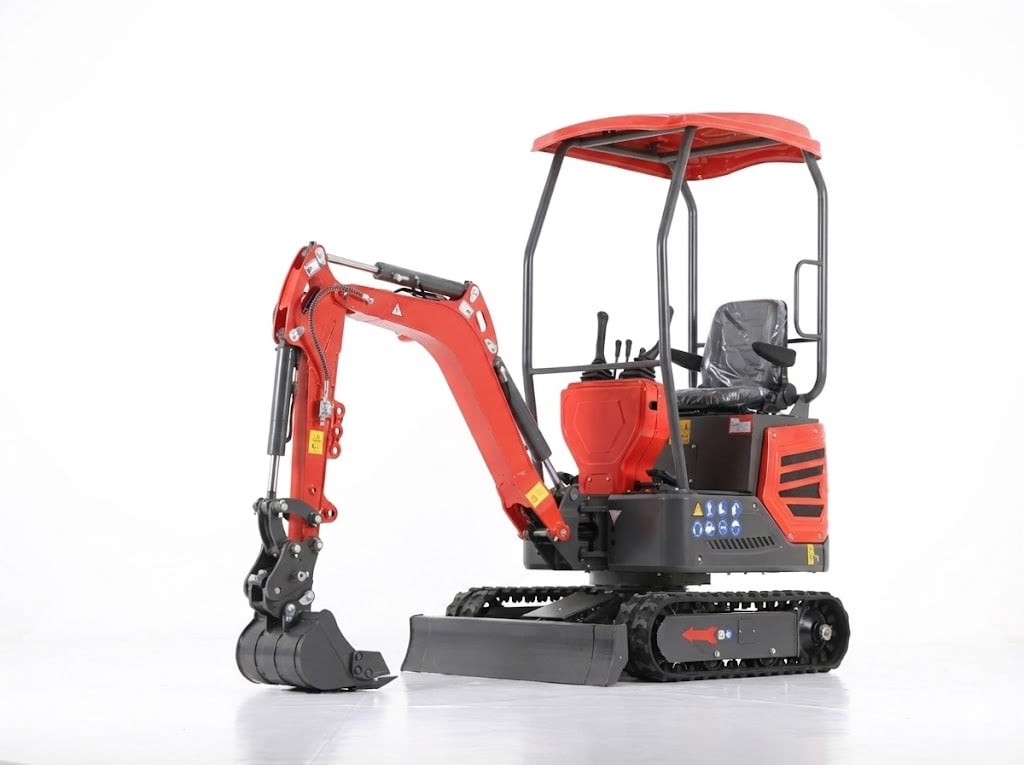 Minibagger im Einsatz
